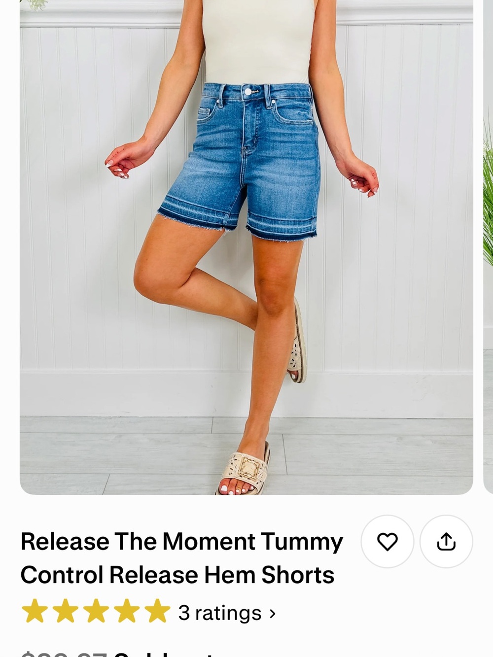 LOVE YOUR JUDY BLUES? TRY THESE! High-Rise Blue Denim Release-Hem Shorts